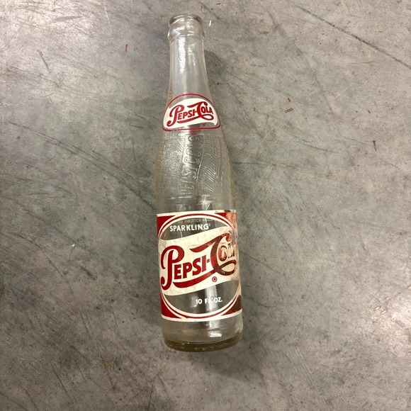 Vintage Pepsi-Cola 10 oz ACL Soda Bottle Roanoke VA Embossed Glass Advertising